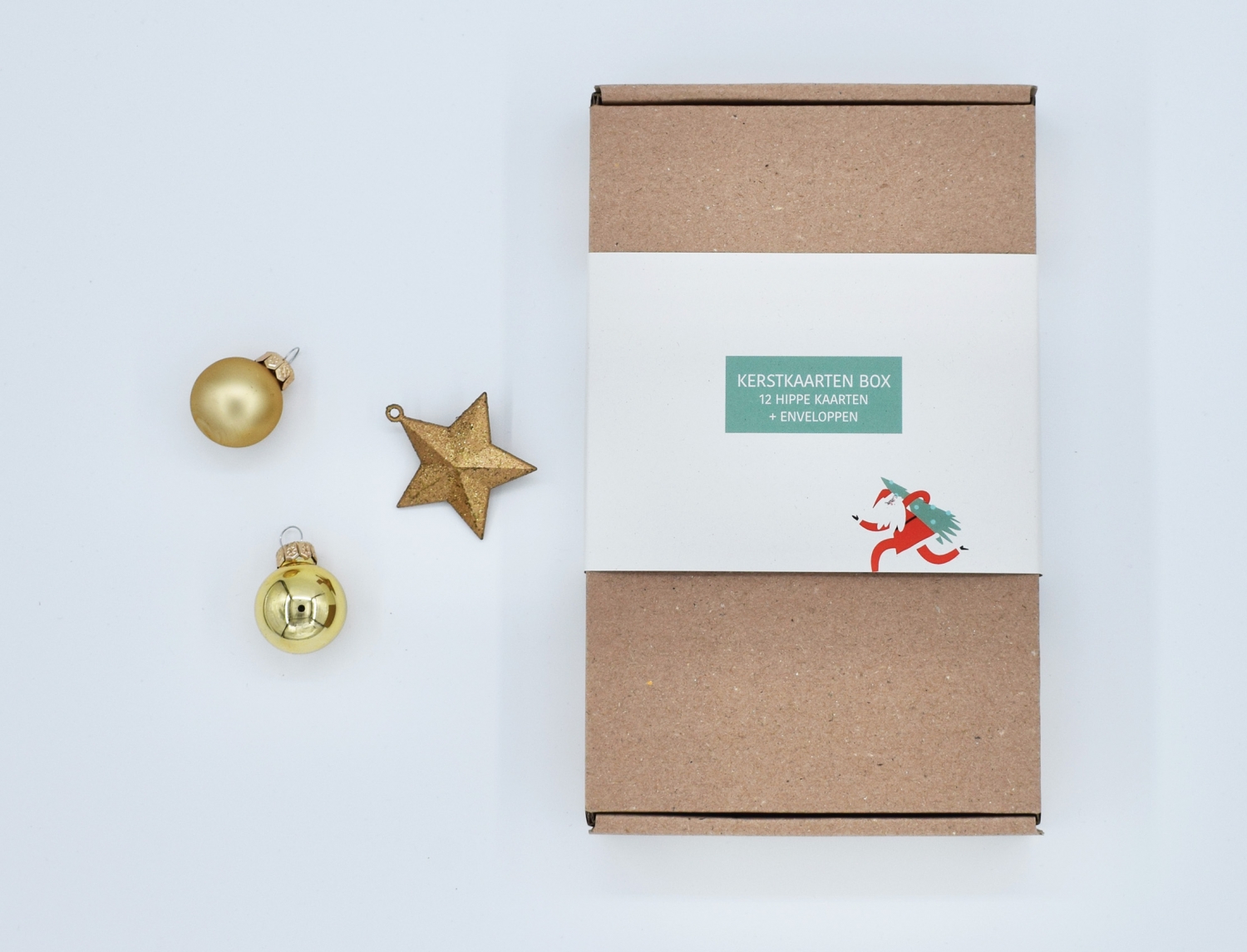 Kerstkaarten Box illustratie 12 stuks + enveloppen Combidee Kerstkaarten Box illustratie 12 stuks + enveloppen Combidee